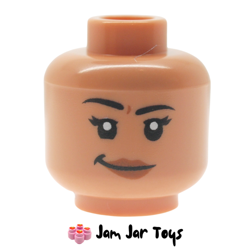 LEGO Nougat Head Smirk, Peach Lips