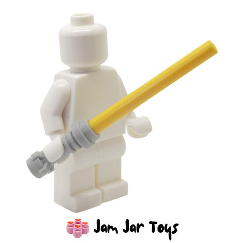 LEGO Star Wars Lightsaber With Light Bluish Grey Hilt and Bright Yellow Wand