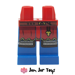 LEGO® Red and Blue Legs, Red Surcoat, Silver Chainmail, Reddish Brown Belt L127
