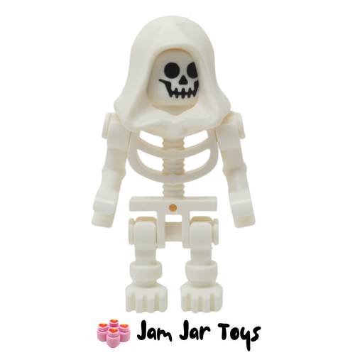 LEGO Skeleton Halloween Monster Minifigure White Hood