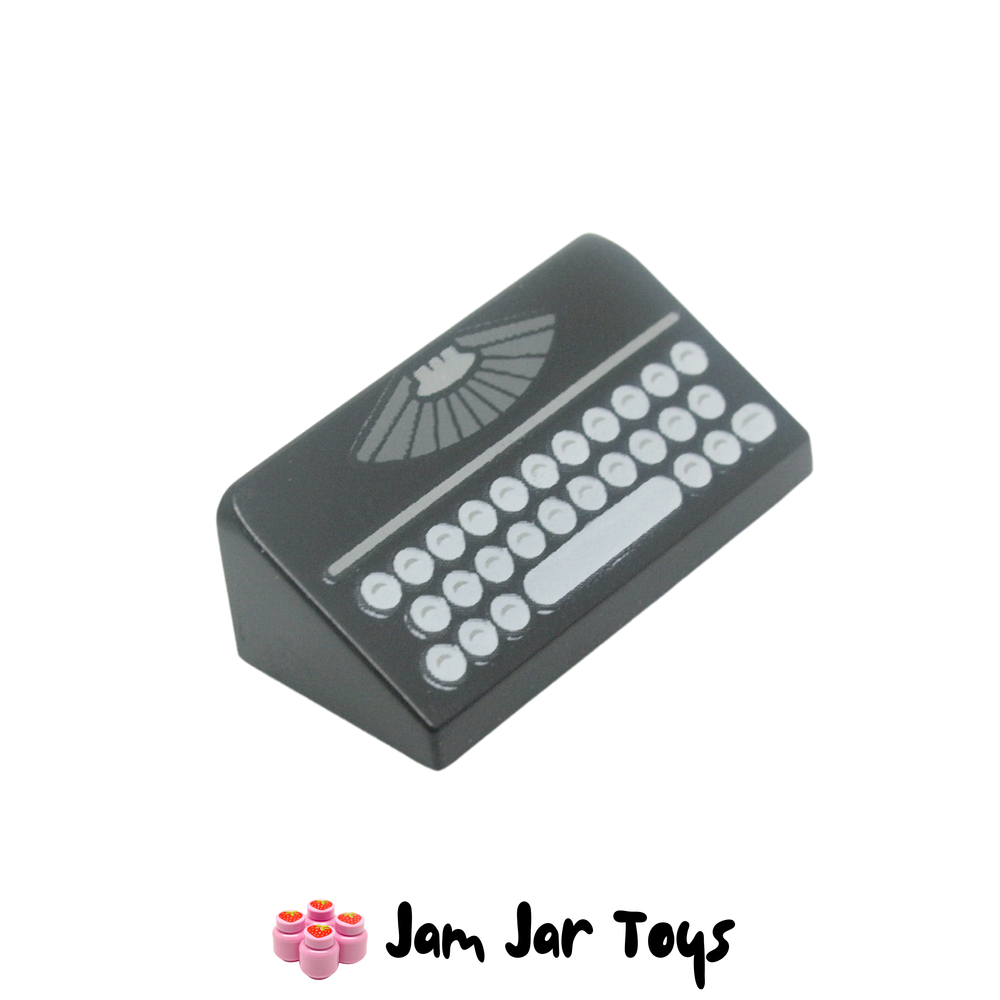 LEGO Black Typewriter Keyboard Slope 30° 1 x 2 x 2/3 Tile