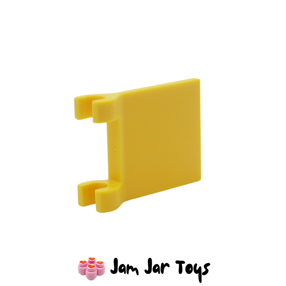 LEGO Yellow Flag 2 x 2 Square, Flared Clip Edge