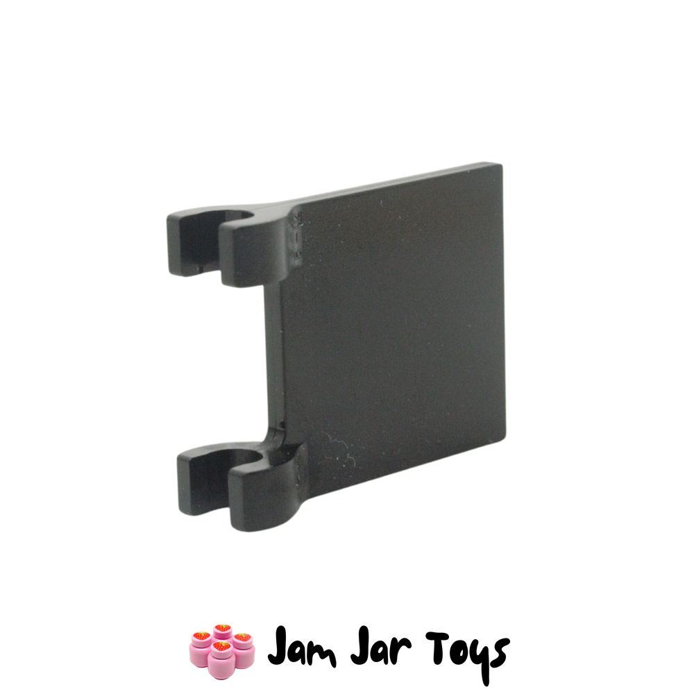 LEGO Black Flag 2 x 2 Square, Flared Clip Edge