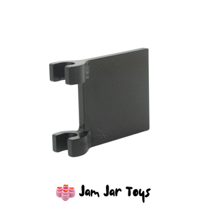 LEGO Black Flag 2 x 2 Square, Flared Clip Edge