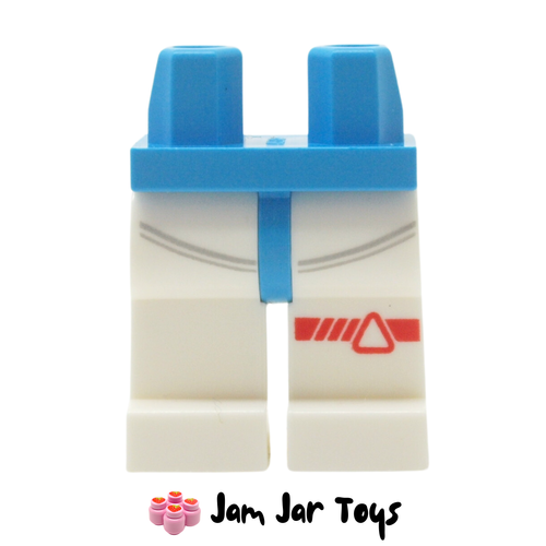 LEGO White Legs with Red Line/Triangle