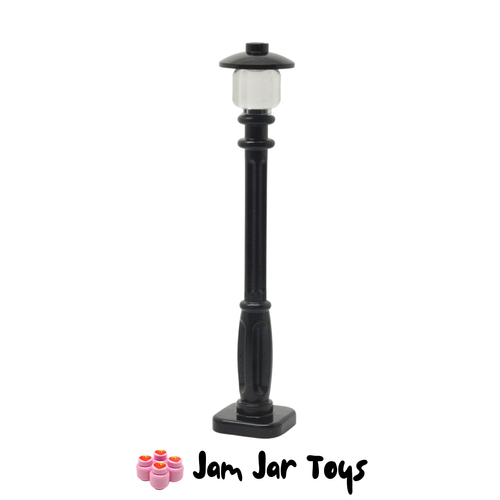 LEGO Black Lamp Post 2 x 2 x 7 with 4 Base Flutes