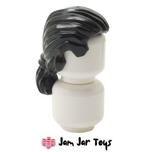 LEGO® Gaston Black Hair Swept Back with Short Ponytail FPH86