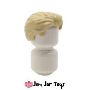 LEGO® Captain Marvel Tan Hair Swept Back with Slight Widow's Peak and Short Side Burns. FPH97