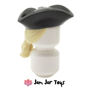 LEGO® Tan Hair with Ponytail and Black Pirate Hat HG206