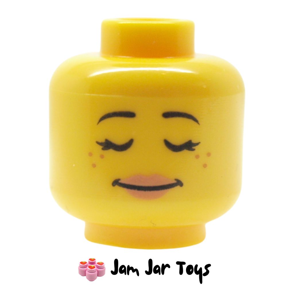LEGO Feldman / Rivera Head, Eyebrows, Freckles, Sleeping, Closed Eyes.