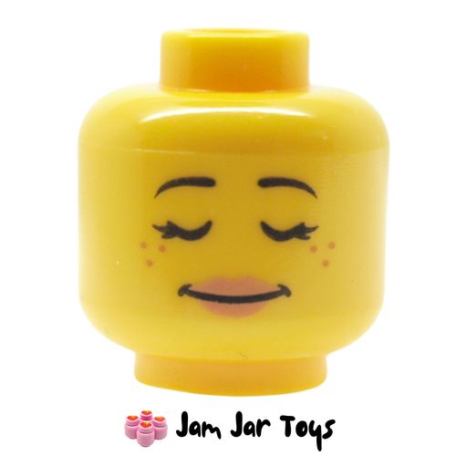LEGO Feldman / Rivera Head, Eyebrows, Freckles, Sleeping, Closed Eyes.