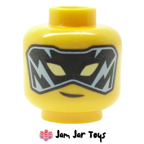 LEGO Jay Head, Black and Medium Blue Eyemask