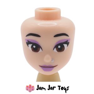 LEGO® Irene Light Nougat Head, Lavender Eyeshadow, Lips MDH103 MDH103