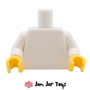 LEGO® Plain White Torso, Yellow Hands TO234