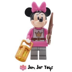 LEGO® Minnie Mouse Knight, Dark Pink Top, Disney Mini Figure 10780 R97