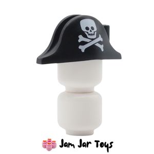 LEGO Bicorne Pirate Hat with Skull & Cross Bones