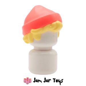 LEGO® Coral Beanie Hat, Bright Light Yellow Short Hair HG282