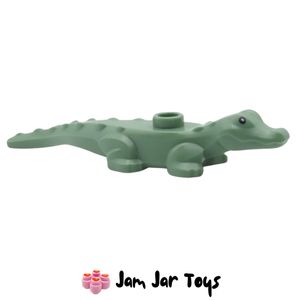 LEGO® Baby Alligator / Crocodile Sand Green Black Eyes. P179