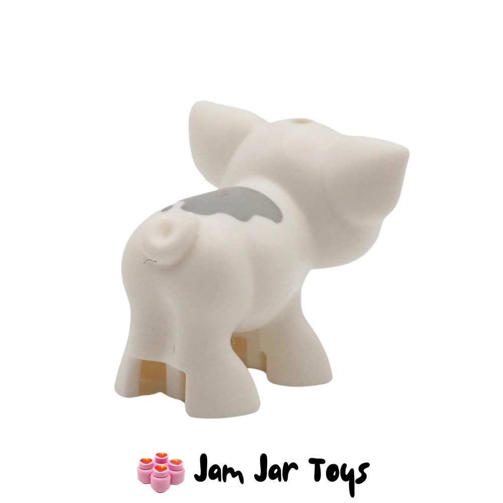 LEGO Disney Pua Pig, Moana, White Body, Grey Markings Rear View