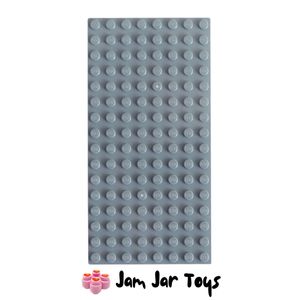 LEGO Base Plate - Dark Bluish Grey 8 x 16 Stud,