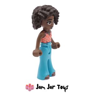Friends Minifigure Aliya, Halter Top, Bell Bottom Trousers Side View