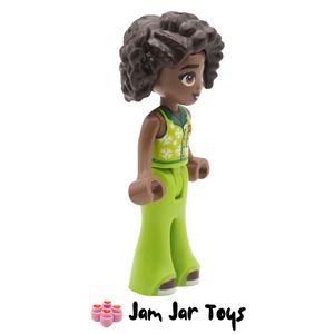 LEGO Friends Aliya in Lime Top with Snowflakes & Gift Side View
