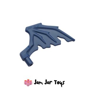LEGO Accessory – Dark Blue Dragon Wing Element