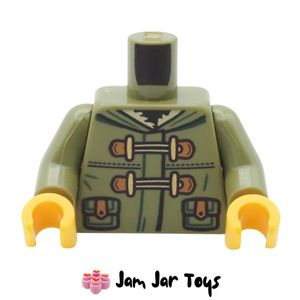 LEGO® Torso - Olive Green Winter Coat with Fur Hood (6566725) TO421