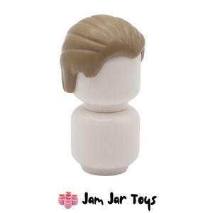 LEGO Dark Tan Hair Combed Back