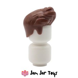 LEGO® Reddish Brown Hair, Quiffed Right H276