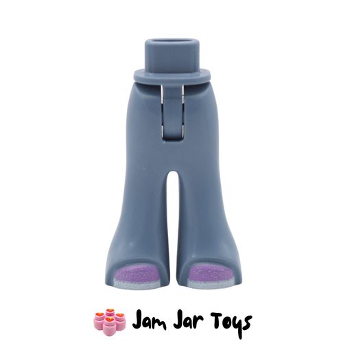 LEGO Sand Blue Minidoll Legs, Wide Pants, Medium Lavender Shoes