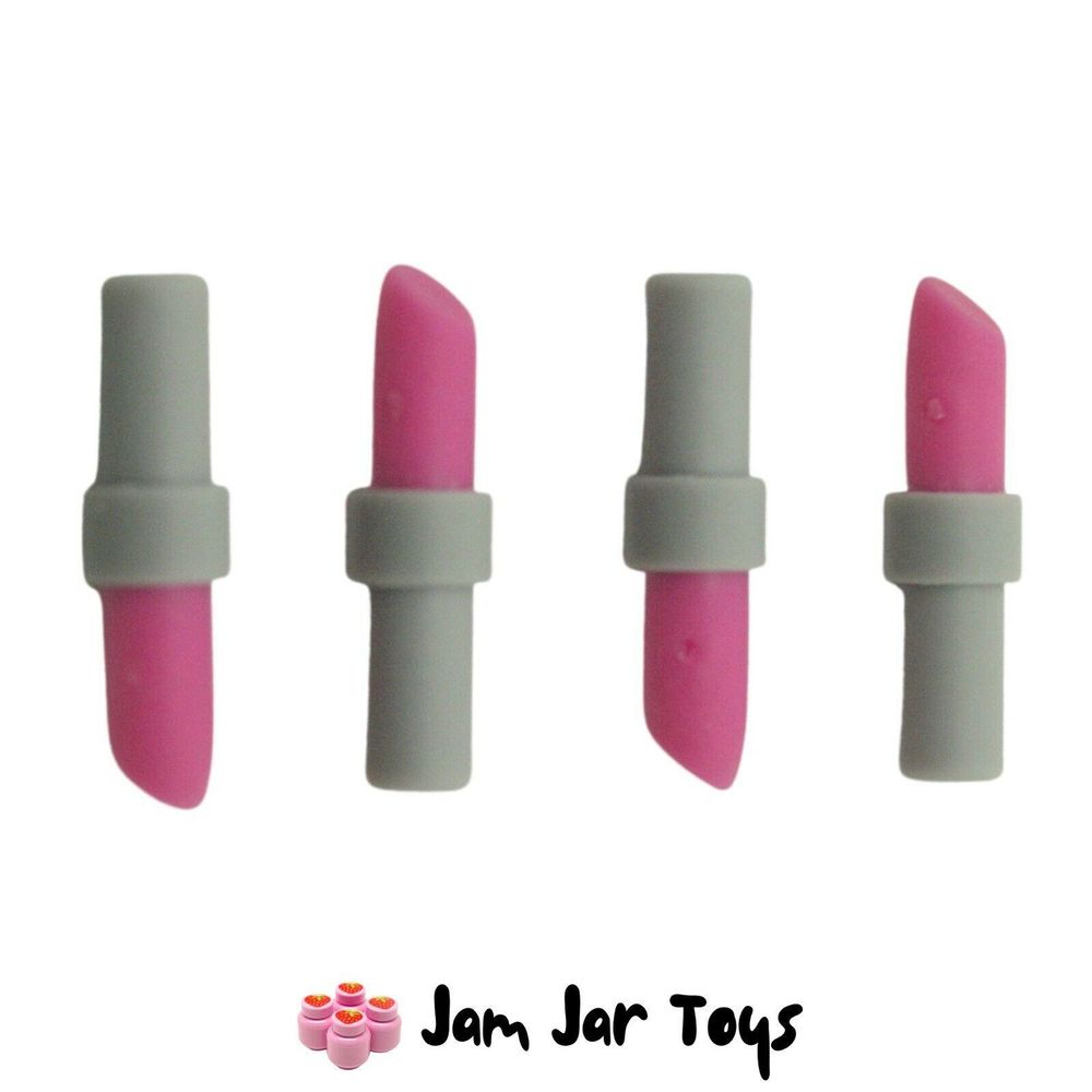 LEGO 4 x Lipstick Pink Light Bluish Gray Handle