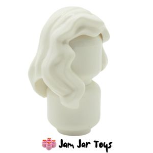 LEGO® Minifigure Hair White Mid-Length with Parting (H87)