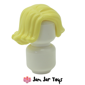 LEGO® Bright Light Yellow Hair Short and Swept Sideways H46