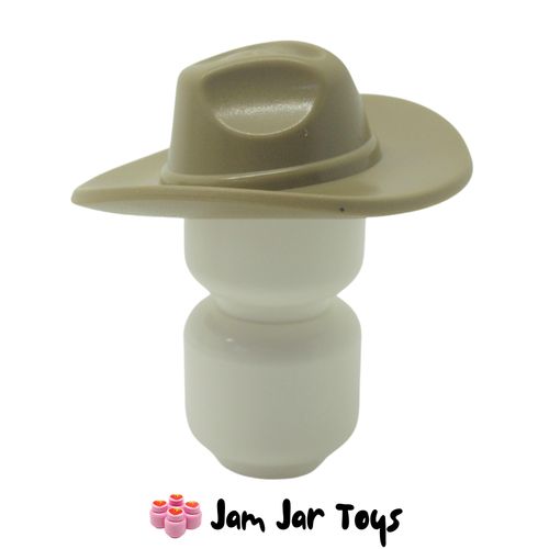 LEGO Fedora Hat Dark Tan Wide Brim