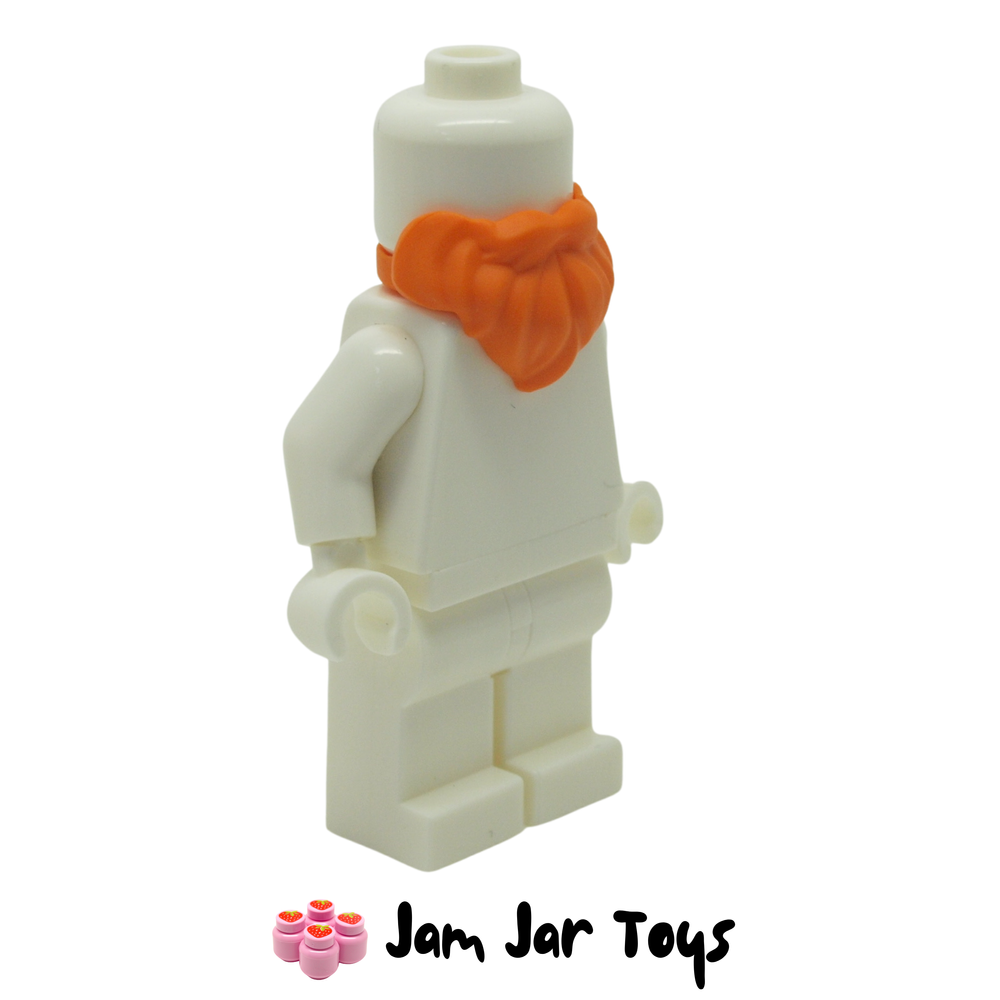 LEGO Beard and Moustache, Short Orange Side View