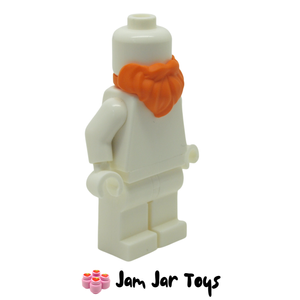 LEGO Beard and Moustache, Short Orange Side View