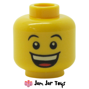 LEGO® Minifigure Head Bluecoat Soldier, Large Smile / Sad with Tear. FH105
