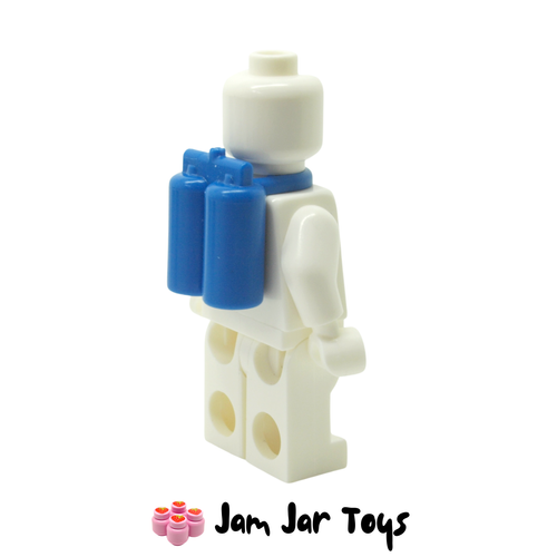 LEGO Blue Airtanks Oxygen Tanks Side View