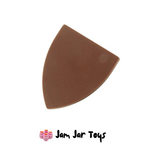 LEGO Triangular Plain Shield in Reddish Brown