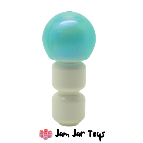 LEGO Mysterio Round Sphere Helmet Trans-Blue Opal