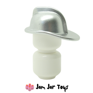 LEGO® Fireman Hat Metallic Silver. HG108