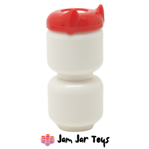 LEGO® Red Head Top with Panther Ears / Horns HG136