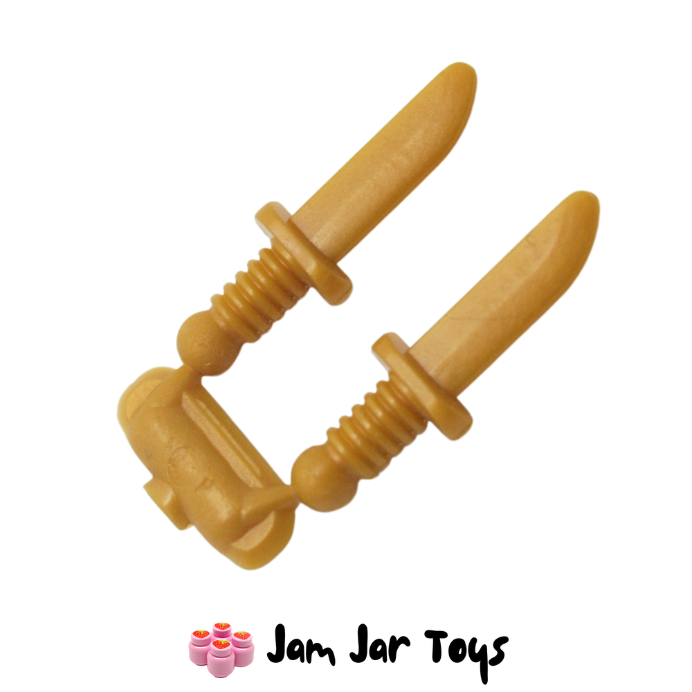 LEGO Gold Knives - Pair
