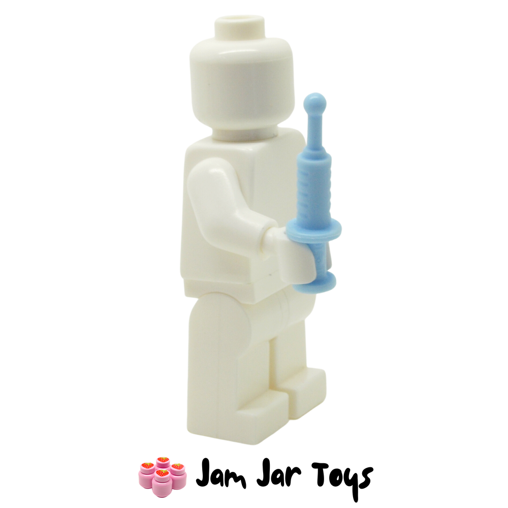 LEGO Bright Light Blue Medical Syringe with 2 Holes