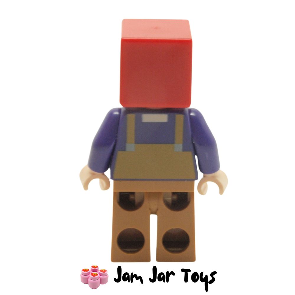 LEGO Farmhand Minecraft Mini Figure MIN099 Rear View