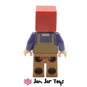 LEGO Farmhand Minecraft Mini Figure MIN099 Rear View