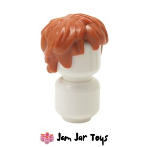 LEGO® Hair Tousled, Short - Dark Orange FPH66