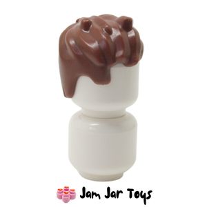LEGO® Reddish Brown Hair Short, Messy FPH85