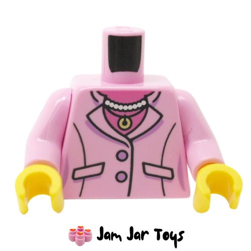 LEGO Bright Pink Jacket, Pockets, Necklace, Dark Pink Undershirt. Found in LEGO set 71799-1 - NINJAGO City Markets.